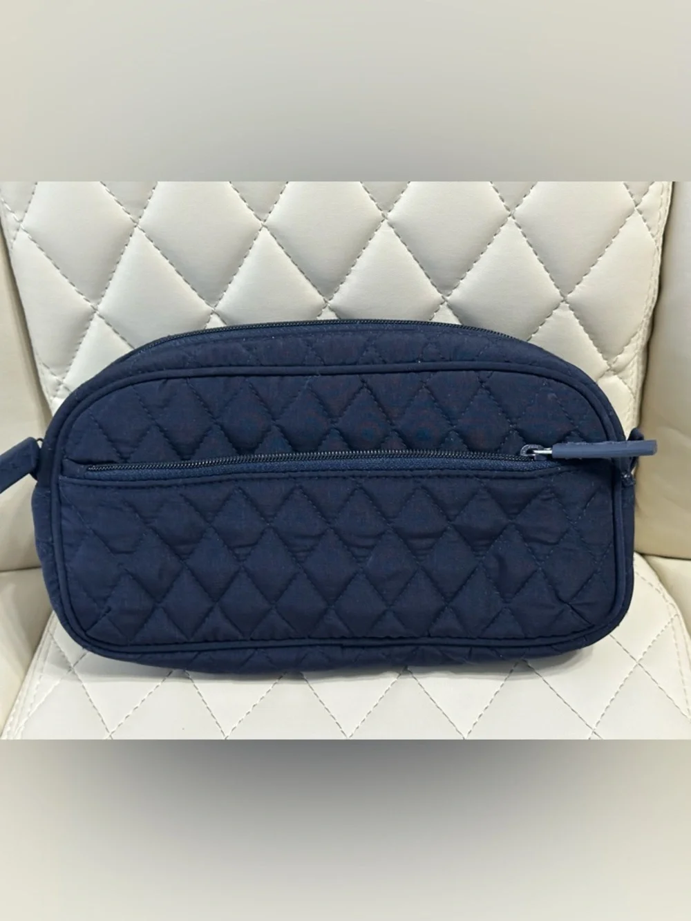 Vera Bradley Classic Navy Microfiber Cosmetic & medicine Travel Bag